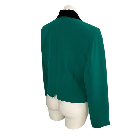 INC Blazer Womens Large Green Jacket Work Capsule Office Minimalist Corpcore - Picture 15 of 16